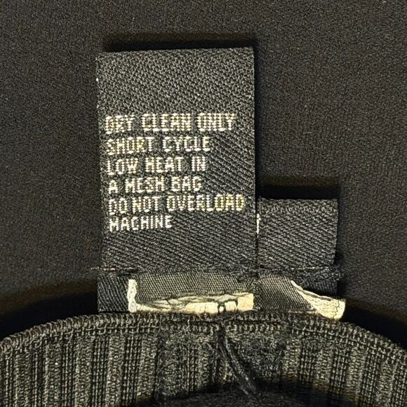 Vintage 90s Doncaster Black Jersey Maxi Skirt Jacket Set Pearl Buttons Size 10 - Picture 9 of 9